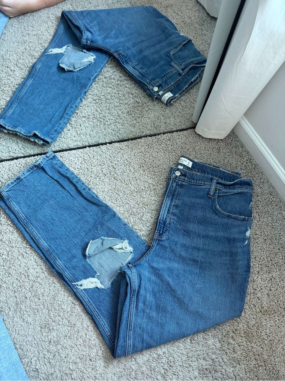 Abercrombie and Fitch The 90s Straight Ultra High Rise Curve Love 16L